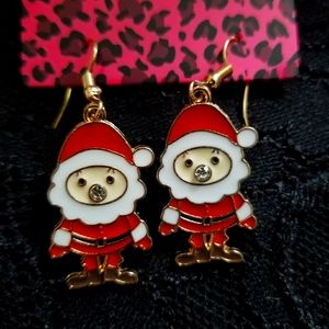 Betsey Johnson Christmas Earrings